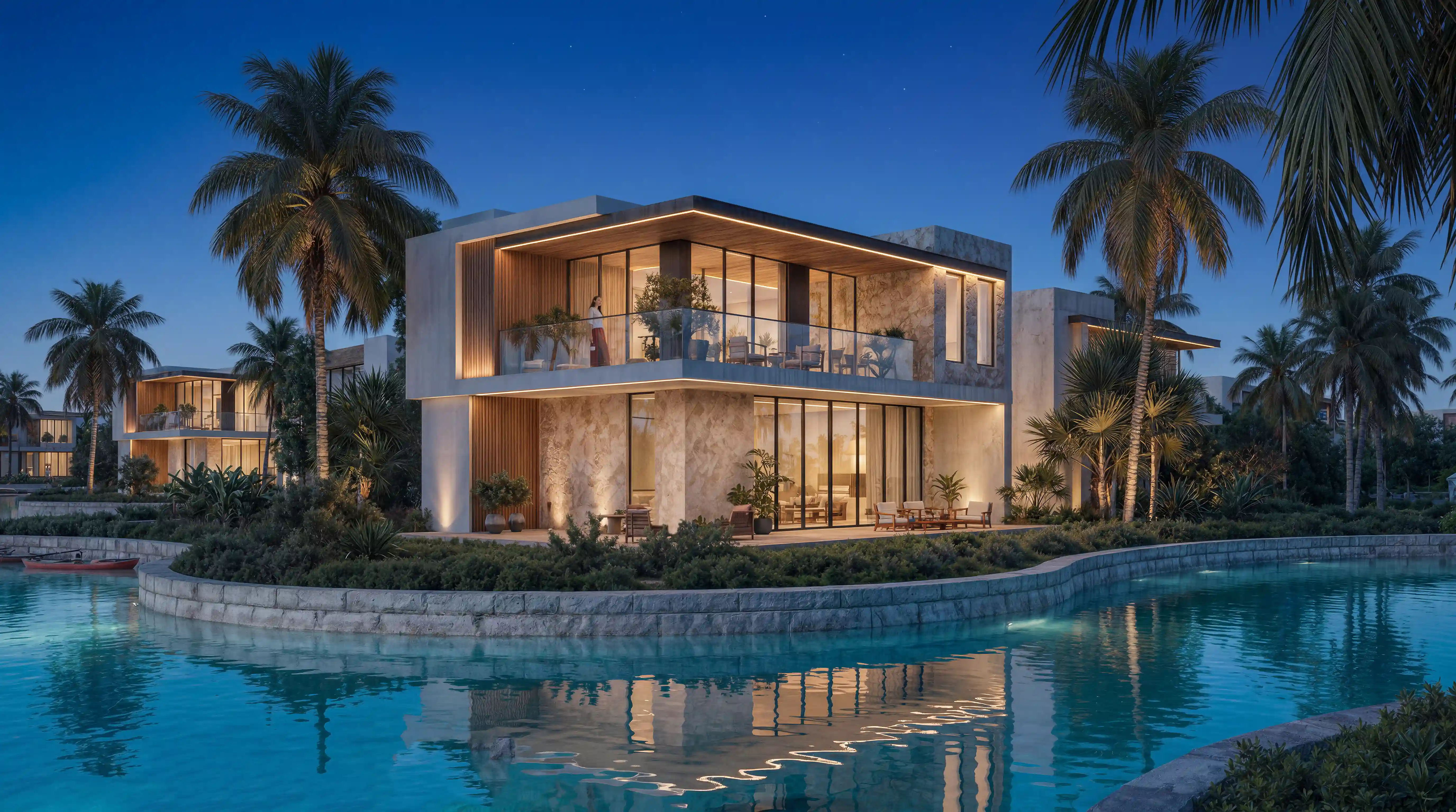 Kenya Villa — night
