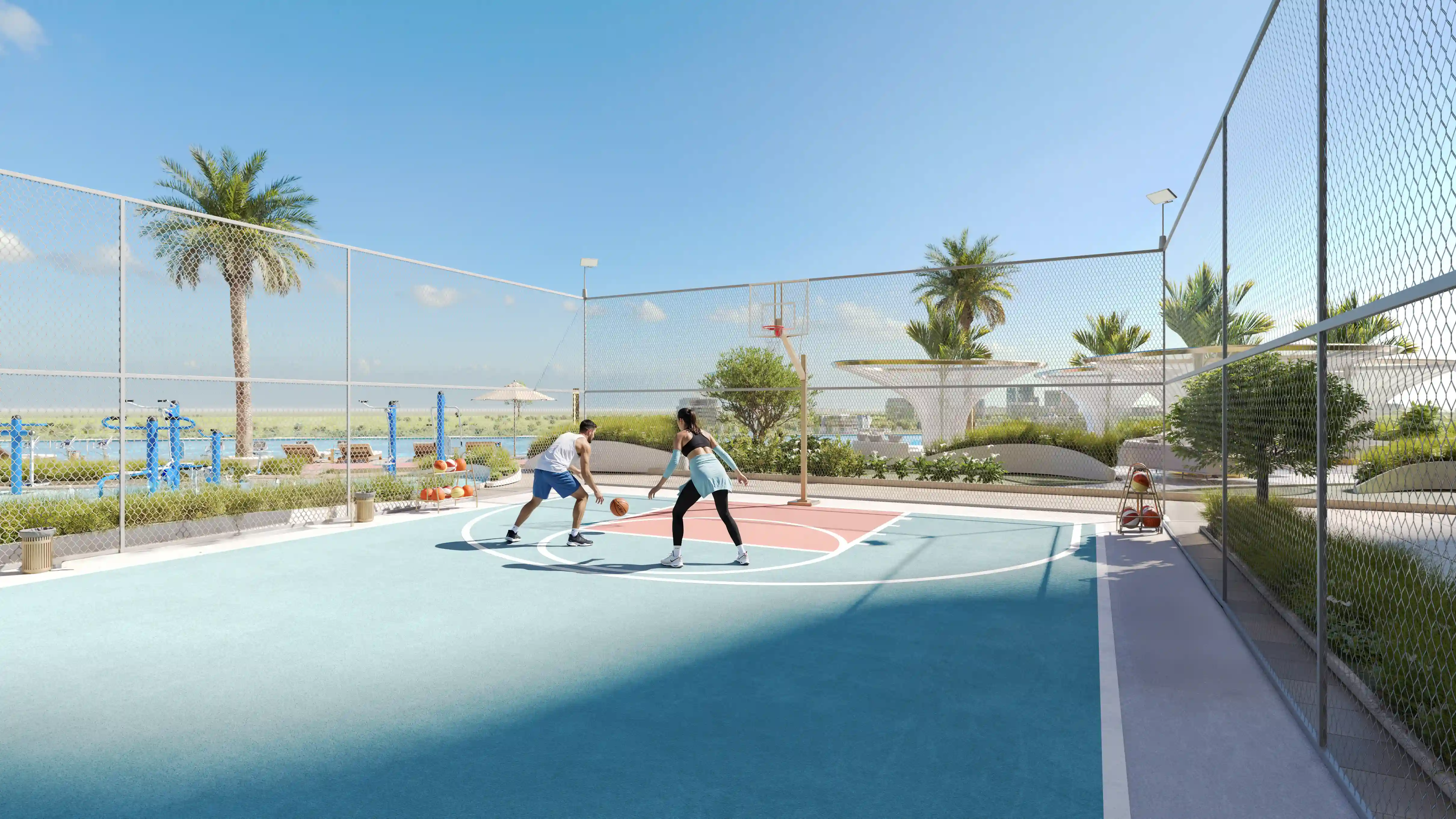 Tower Three — basketball amenity